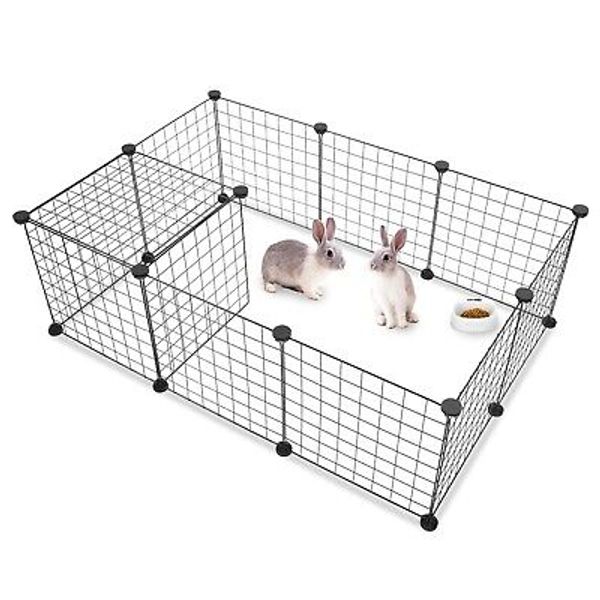 Pig Yard Fence Cage Kennel Crate Pet Playpen Small Animals Dog Big Rabbit Guinea