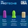Flents Foam Ear Plugs, 50 Pair for Sleeping, Snoring, Loud Noise, Traveling, Concerts, Construction, & Studying, Contour to Ear, NRR 33, Clear, Made in the USA
