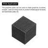 sourcing map Graphite Block Ingot Rectangle Graphite Electrode Plate Board 10x10x0.4mm for Melting Casting, Electrolysis Electroplating, 2Pcs