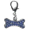 Mirage Pet Products Lobster Claw Bone Charm for Pets, Blue