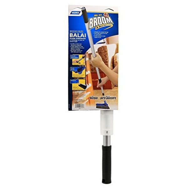 Camco Adjustable Broom and Dustpan 32 oz.