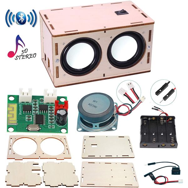 DIY Bluetooth Speaker Box Kit Electronic Sound Amplifier - Build Your Own Portab