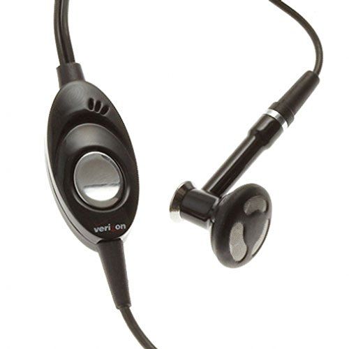 Mono Hands-Free Headset Premium Wired Earphones 2.5mm w Microphone for Verizon LG Env 2 VX9100 - Verizon LG enV-3 VX9200 - Verizon LG Versa VX9600 - Verizon LG enV VX9900 - Verizon Motorola Q