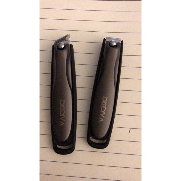 Diodiva Nail Clippers, 2-Piece Set, Fine Fingertip Experience, German Manufacturing Technology, Extra Long Blade Patent, Double Hardening