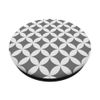 Geometric Grey White Modern Trendy Pattern Abstract Design PopSockets Swappable PopGrip