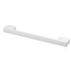 Decoranddecor Dimora Pull Handle D Shape Rectangular Profile Zinc (160mm, Polished Chrome, 1 Pack)