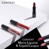 CONTEXT SKIN Matte Lipstick, Round and Round, 0.12 Ounce