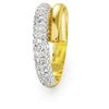 Swarovski Dextera ring, White, Gold-tone plated