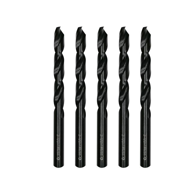 DelitonGude 25/64 inch HSS M35 Cobalt Twist Drill Bits,High Speed Steel,Pack of 5,Suitable for Steels,Cast Iron,Stainless Steels and Other hardMetals(25/64inch)