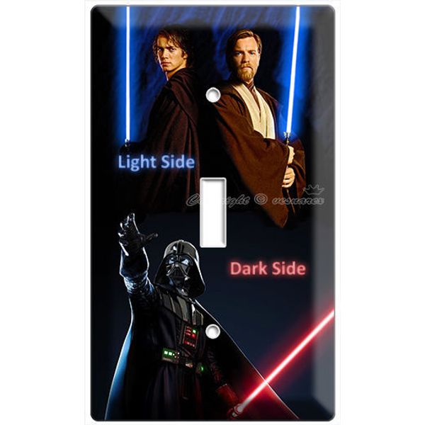 STAR WARS ANAKIN SKYWALKER LORD DARTH VADER SINGLE LIGHT SWITCH WALL PLATE COVER