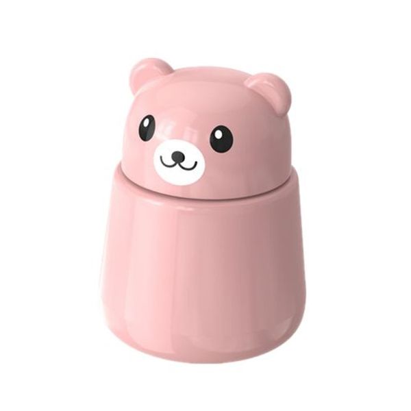 Pill Crusher, Tablet Crusher, Cute Bear, Pill Case, Medicine, Tablet, Crush, Medicine Case, Children, Elderly, Easy to Carry (Pink)