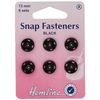 Sew On Snap Fasteners 13mm Black