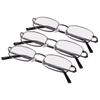 Foster Grant Men's Council Rectangular Reading Glasses, Gunmetal, 3 Pack, 1.25x