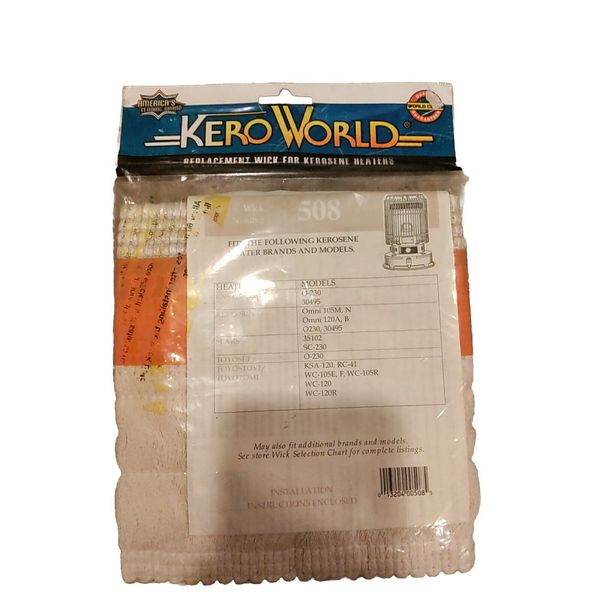 NEW Unopened Kero-World Replacement Kerosene Heater Wick #508