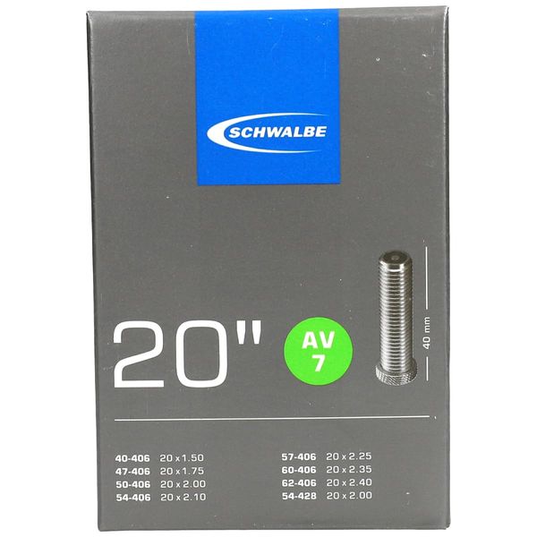 Schwalbe AV7 20 x 1.5 - 2.50 Inch Inner Tube with Schrader Valve