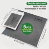 4Pack Technology Microfiber Black/Gray Gun Cloth-Large Size-Lint Free-Reusabl...