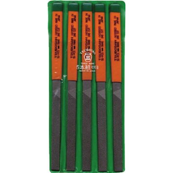 Tsubosan HI00502 File Set of 5 Flat Medium