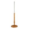 Econoco RBASE78 Round Wood Base With 7/8" Upright - Natural Finish