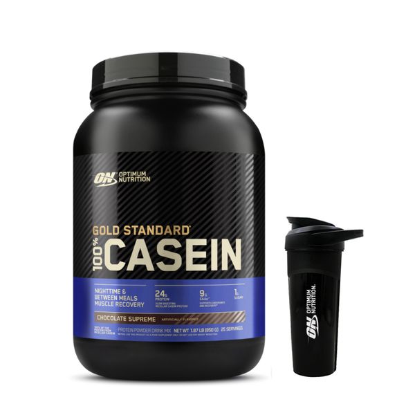 [+Shaker] Optimum Nutrition Gold Standard Casein 850g Chocolate / Whey Protein Supplement