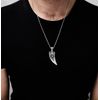 Treasure Bay Men's 925 Sterling Silver Wolf Pendant