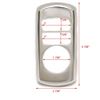 Malibu Boat Blank Keyless Ignition Bezel | Stainless Steel