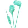 JVC HA-FR15-Z-E In-Ear Headphone with Remote Control and Microphone,Green
