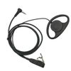 Plastic D Shape Earpiece Headset PTT Hidden Microphone for YAESU