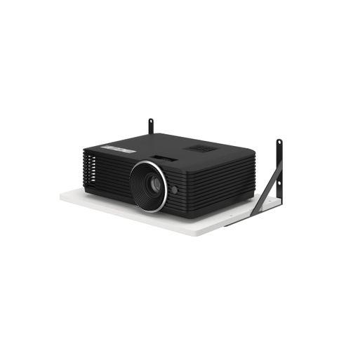 AREAJD Black White Small Mini Projector Mount, Projector Shelf/Cable Box Wall Mount/Router Wall Mount,Projector Wall Mount Floating,Projector Shelf for Wall,Projector Holder Stand Accessories
