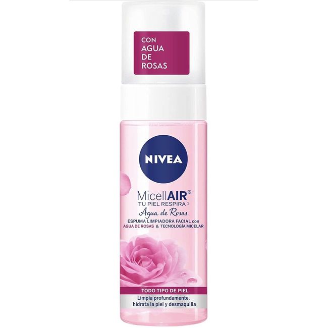 NIVEA MICELLAR ESPUMA LIMPIADORA FACIAL AGUA DE ROSAS/ROSE WATER FACIAL FOAM