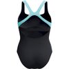 Speedo Women's Swimsuit with Flex Band and Integrated Swimming Bra, Swimming Fitness Training, Swimwear, Anthracite, 42
