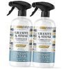 Granite Cleaner & Polish () - Granite Countertop Cleaner for Marble, 2 Pack