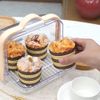 Beowanzk Bread Box to Keep Bread Fresh,Bread Bins for Kitchen,Bread Storage Containers,Transparent Breadbin with Dustproof Cover and Handle,BPA-Free