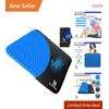 Double Thickness Gel Cushion for Sciatica & Tailbone Pain Relief - 16.5” x 14.5”
