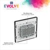 BG Electrical Secondary/Slave Double Touch Dimmer Light Switch, 2 Way, Screwless Front Plate, Evolve, Matt Grey, PCDMGTDS2B