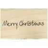 Art Stamps Scribbled Merry Christmas Inca Stamp, Black