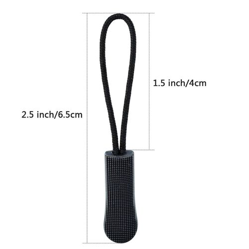 24pcs cnomg Zipper Tabs for Fasteners Easy to Install Durable (Black)
