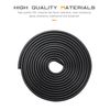 Flaconi Car Door Edge Guards, Universal Fit, PVC, Black