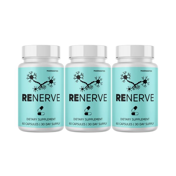 Renerve Nerve Health Pills, Advanced Nerve Support Formula- 3 Bottles