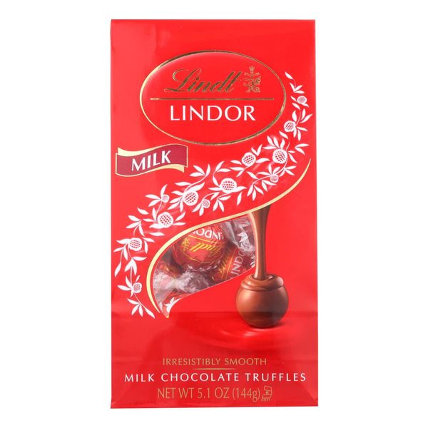 Lindt Lindor Milk Chocolate Truffles, 5.1-Ounce Bag