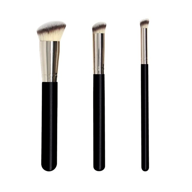 UCUNJIA 3PCS Make-up-Pinsel Foundation-Pinsel Concealer-Pinsel Soft Synthetic Concealer Liquid Foundation