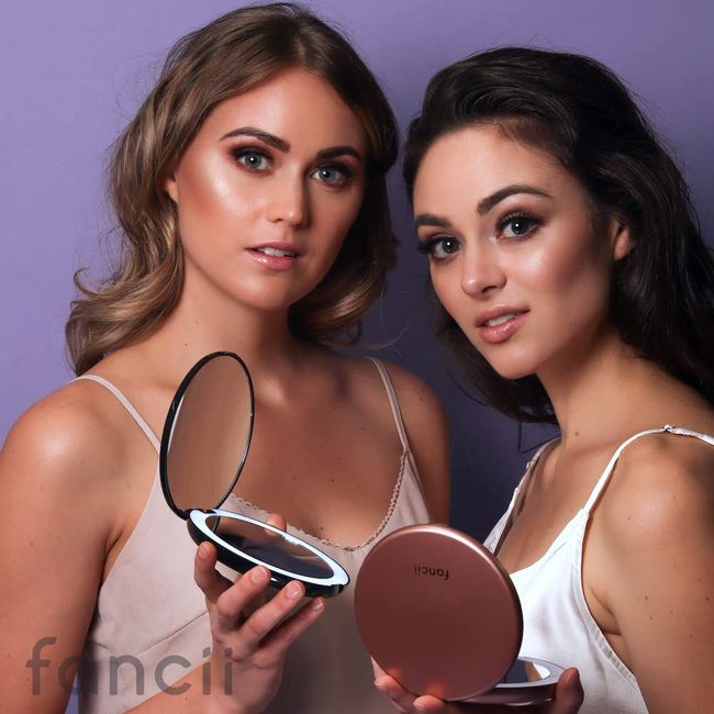 Fancii 7X LED Lighted Magnifying Makeup Mirror with Strong Suction - 6.5 Wide