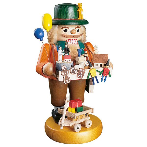 German nutcracker toy salesman, height 33 cm / 13 inch, original .. RG 12704 NEW