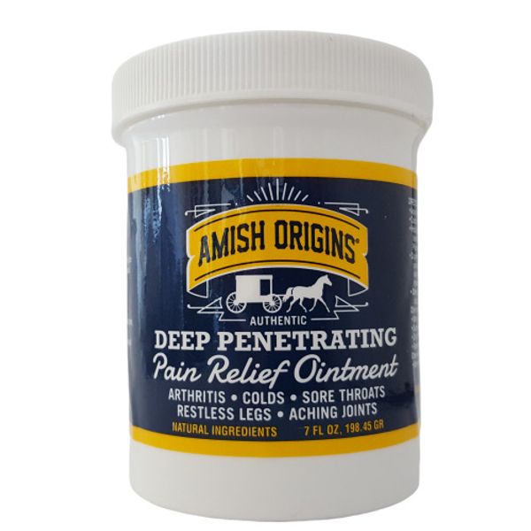 Amish Origins Deep Penetrating Pain Relief Ointment Restless Legs Arthritis 7 oz