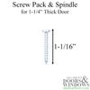Screw Pack & Spindle for 1-1/4 inch thick door