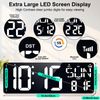 17.2 Digital Wall Clock With Remote Control Bluetooth Sync Time Led Digital Clo