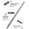 3/16" x 3-1/2" Masonry Drill Bits Carbide Tipped Tapcon Half Flat Shank-10Pcs