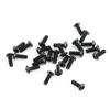 250pcs M3 Black Alloy Steel Hex Socket Screws Bolt with Hex Nuts Assortment, Full Thread, Plain Finish(B: Button head)