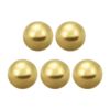 sourcing map 15mm Precision Solid Brass Bearing Balls 5pcs
