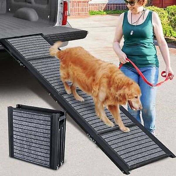 Snagle Paw 71 Inch Foldable Dog Ramp Non Slip Surface For Car SUV Truck