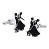 Ballroom Dancing Cufflinks featuring a dancing couple - CK894